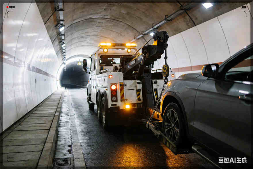道路救援汽车换轮胎